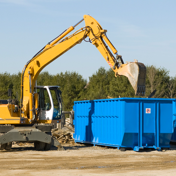 are there any restrictions on where a residential dumpster can be placed in Bronson MI